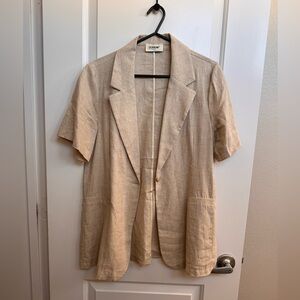 Italian Linen Summer Short Sleeve Blazer